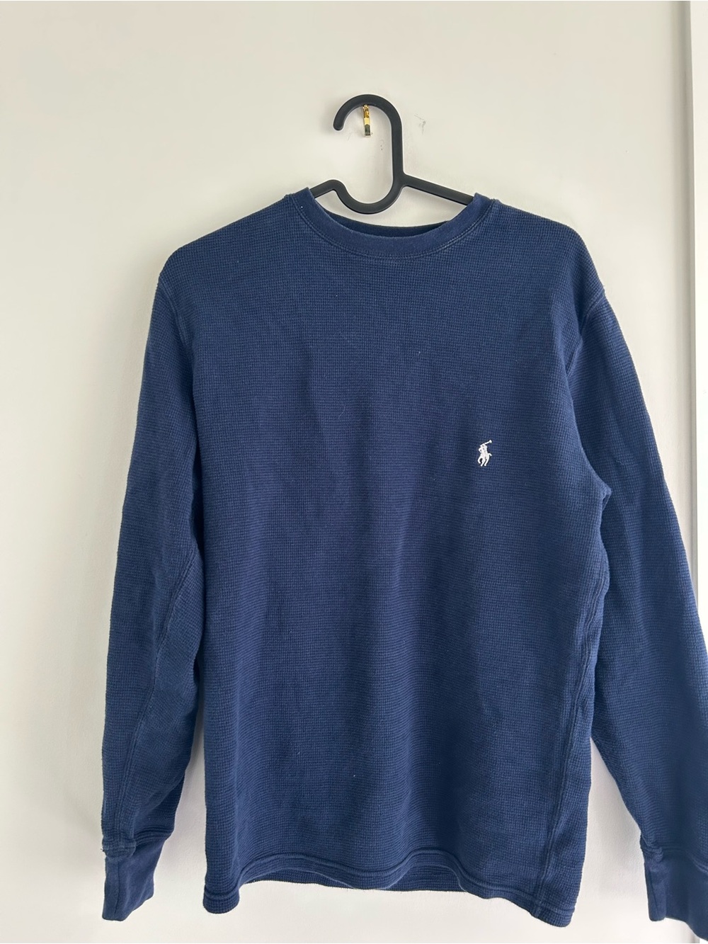 Polo by Ralph Lauren Navy Textured Crewneck Sweater